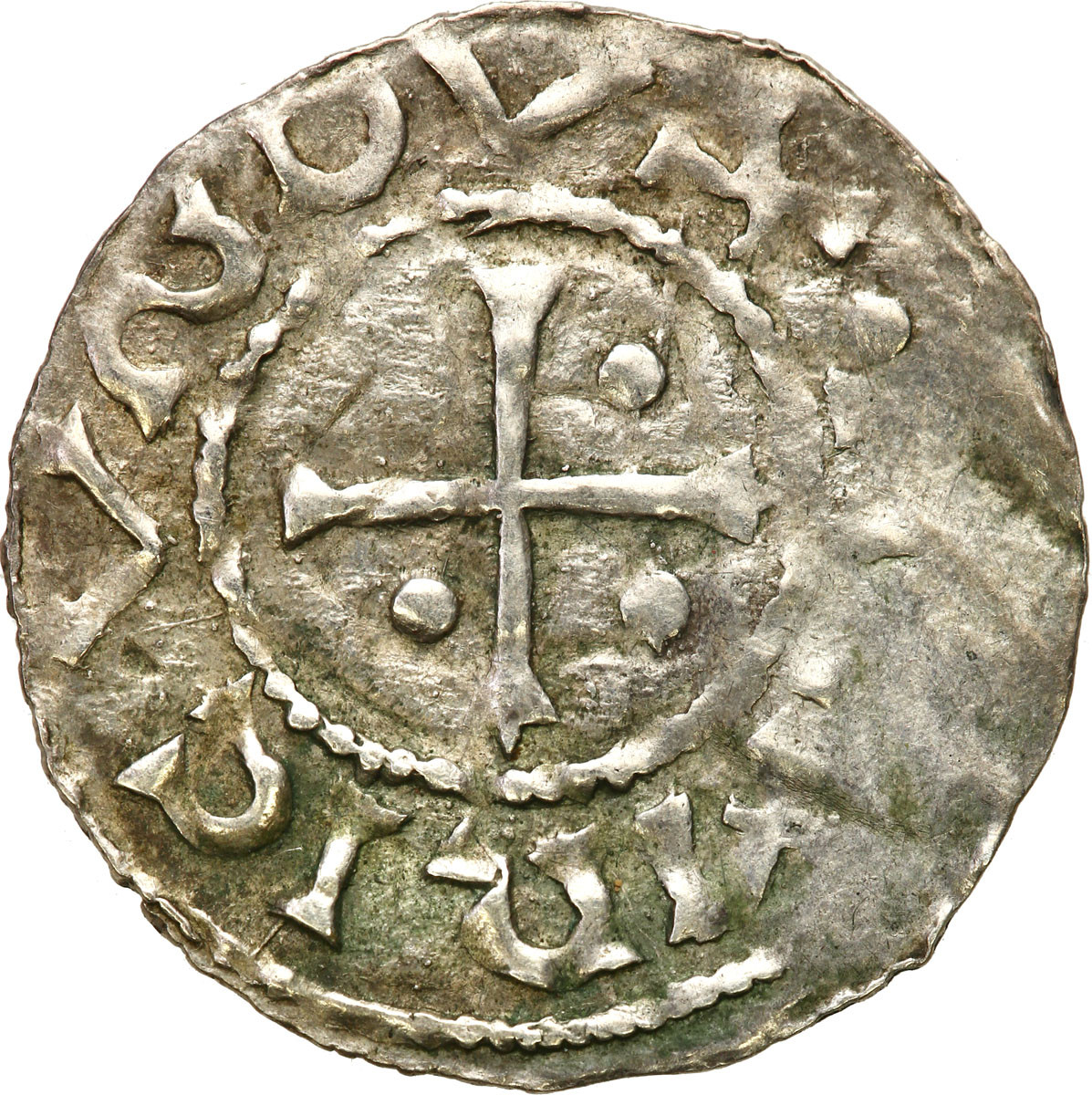 Niemcy, Regensburg. Heinrich III (983-985). Denar, Ellin
